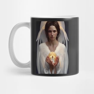 Beautiful Female Praying Angel Ethereal Fantasy Art Mug